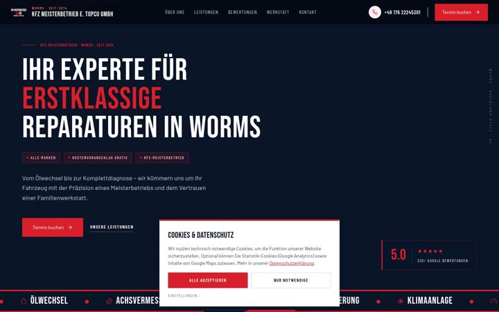Screenshot of autowerkstatt-worms.eu