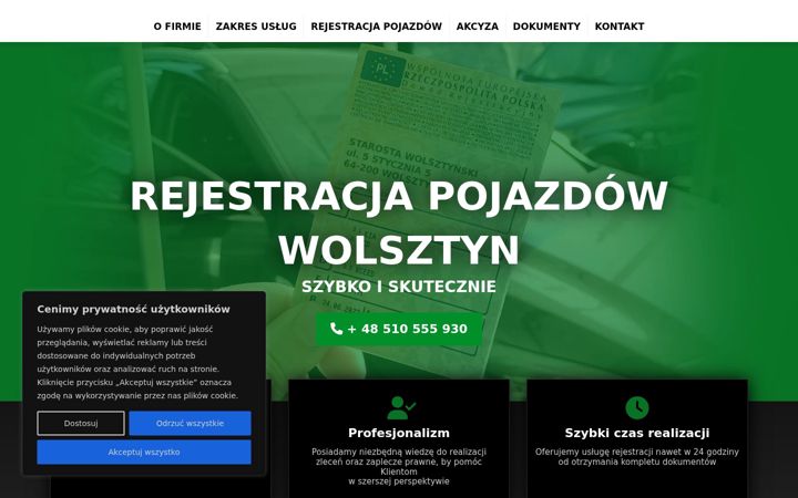 Screenshot of autowolsztyn.pl