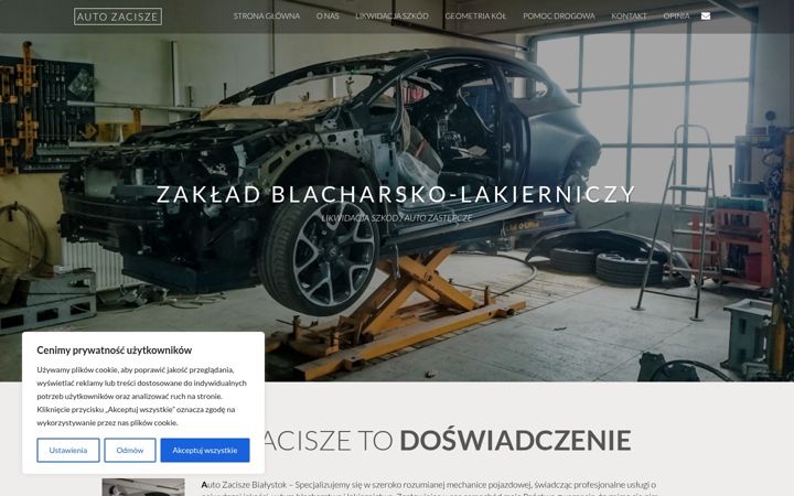 Screenshot of autozacisze.bialystok.pl