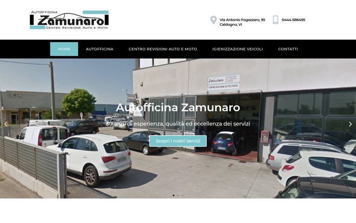 Screenshot of autozamunaro.com