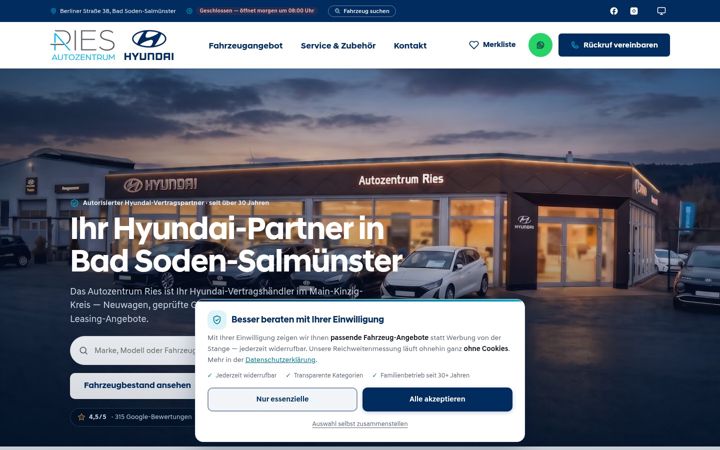 Screenshot of autozentrum-ries.de