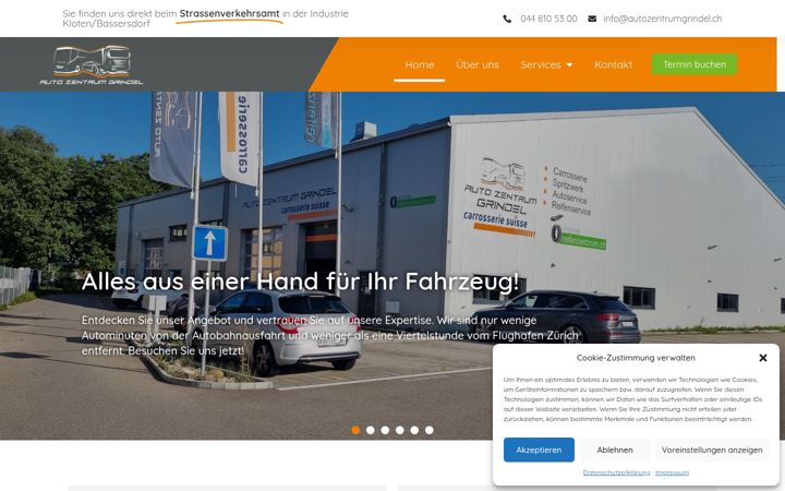 Screenshot of autozentrumgrindel.ch