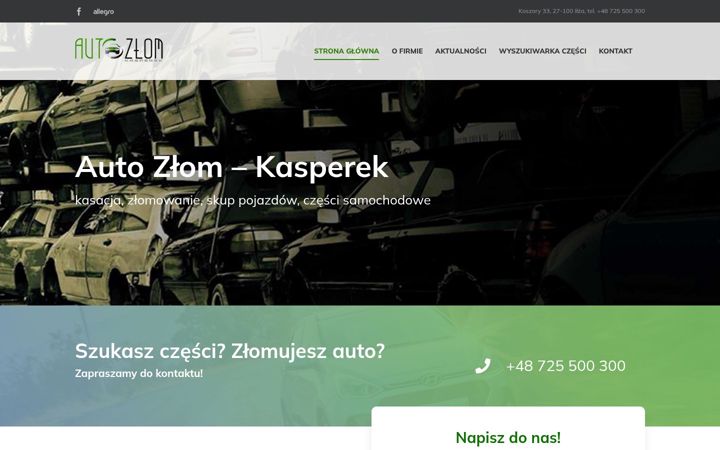 Screenshot of autozlomkoszary.pl