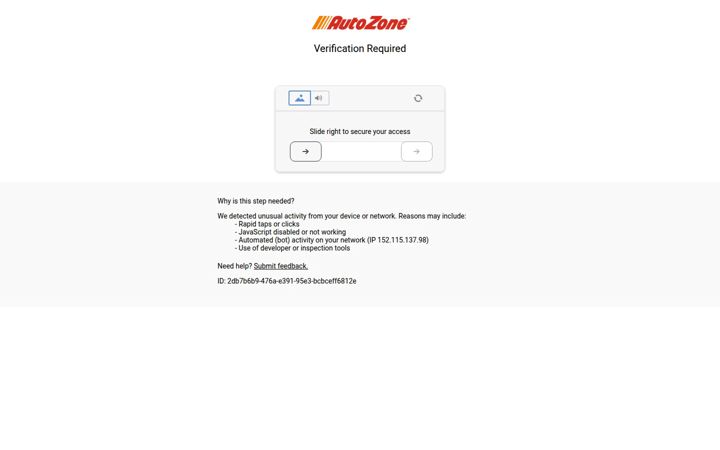 Screenshot of autozone.com.mx