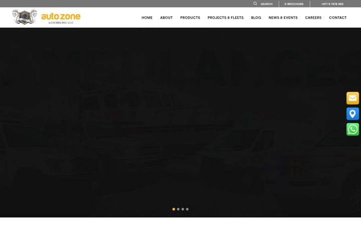 Screenshot of autozoneuae.com