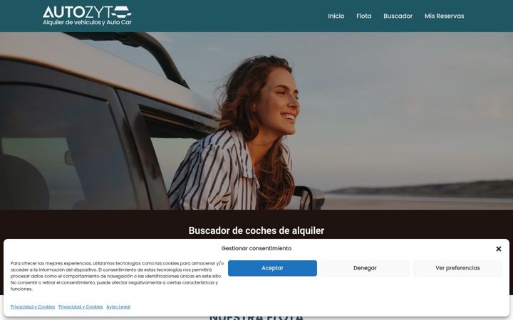 Screenshot of autozytalquiler.com