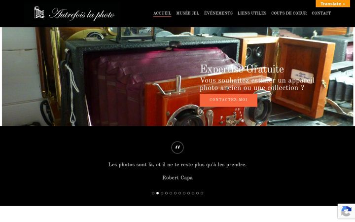 Screenshot of autrefoislaphoto.com