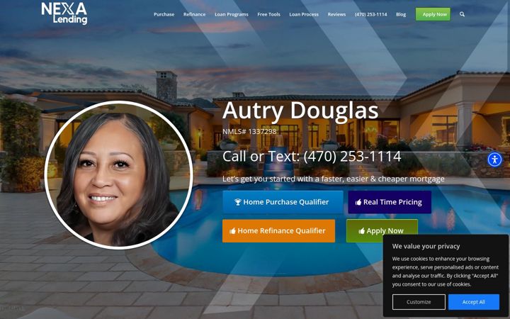 Screenshot of autrydouglas.com