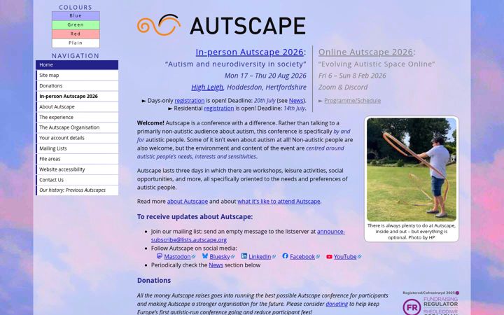 Screenshot of autscape.org