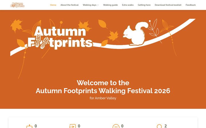 Screenshot of autumnfootprints.co.uk