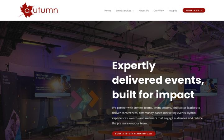 Screenshot of autumnlive.co.uk