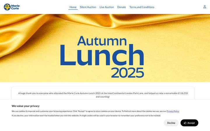 Screenshot of autumnlunch.co.uk
