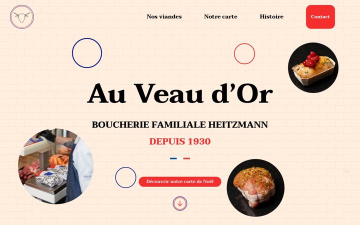 Screenshot von auveaudor.fr
