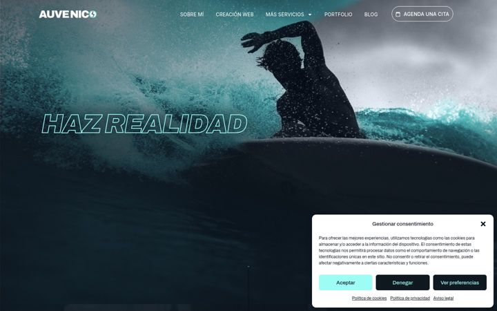Screenshot of auvenico.es