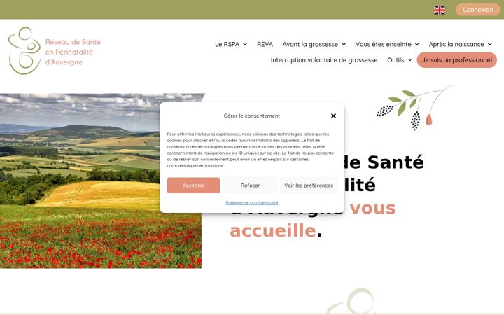 Screenshot of auvergne-perinat.org