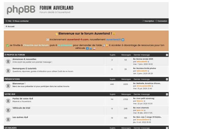 Screenshot stránky auverland.fr