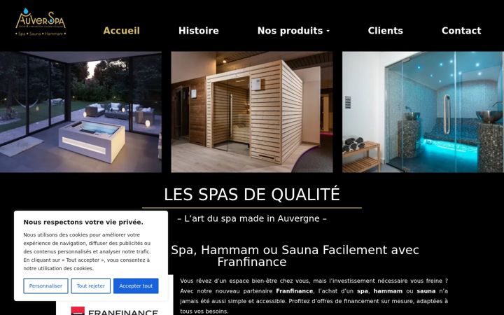 Screenshot von auverspa.fr