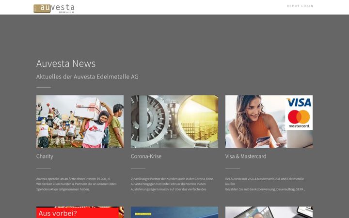 Screenshot of auvesta-goldnews.com