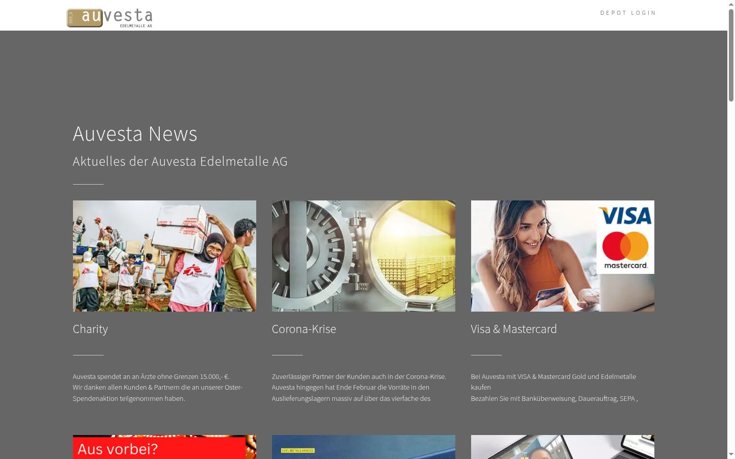 Screenshot des Einwilligungsbanners vor jeglicher Interaktion