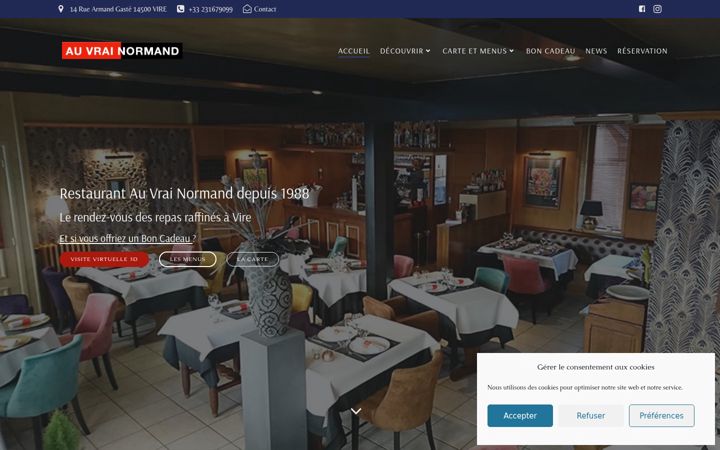 Screenshot of auvrainormand.com