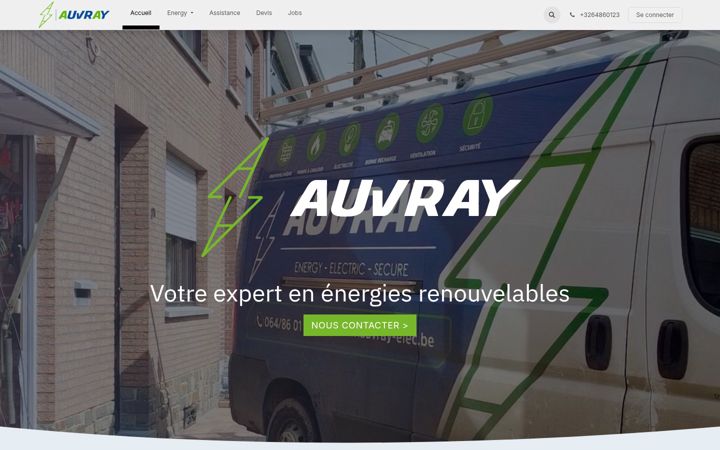 Screenshot of auvray-elec.be