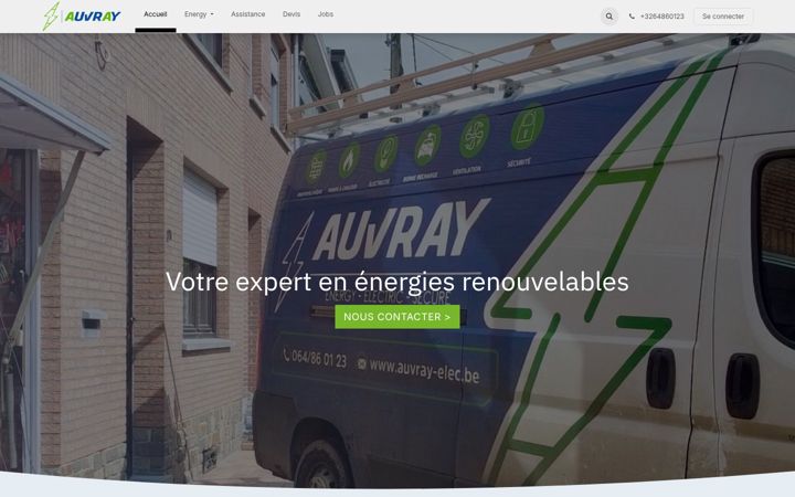 Screenshot of auvray-energy.be