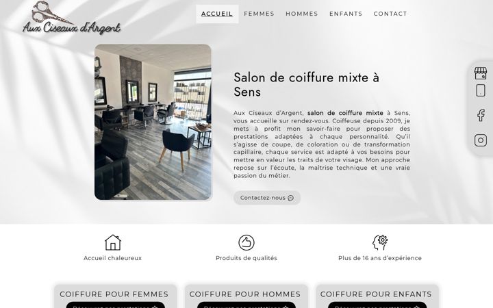 Screenshot of aux-ciseaux-dargent.fr