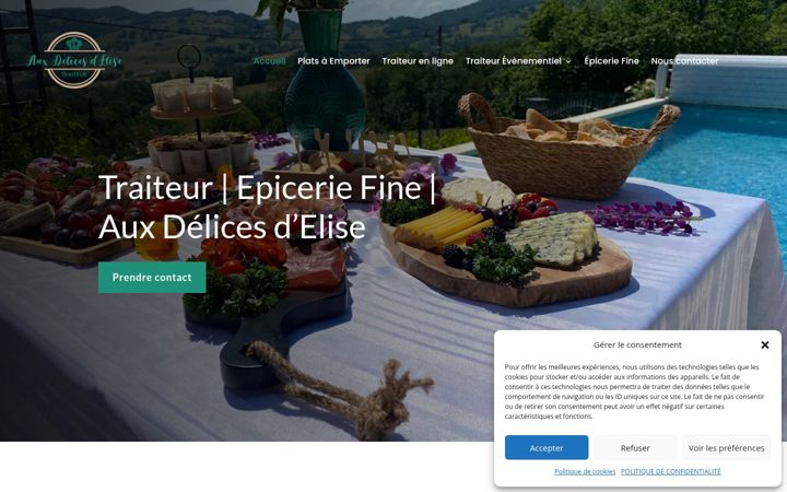Képernyőkép: aux-delices-delise.fr