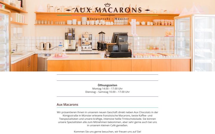 Screenshot of aux-macarons.de