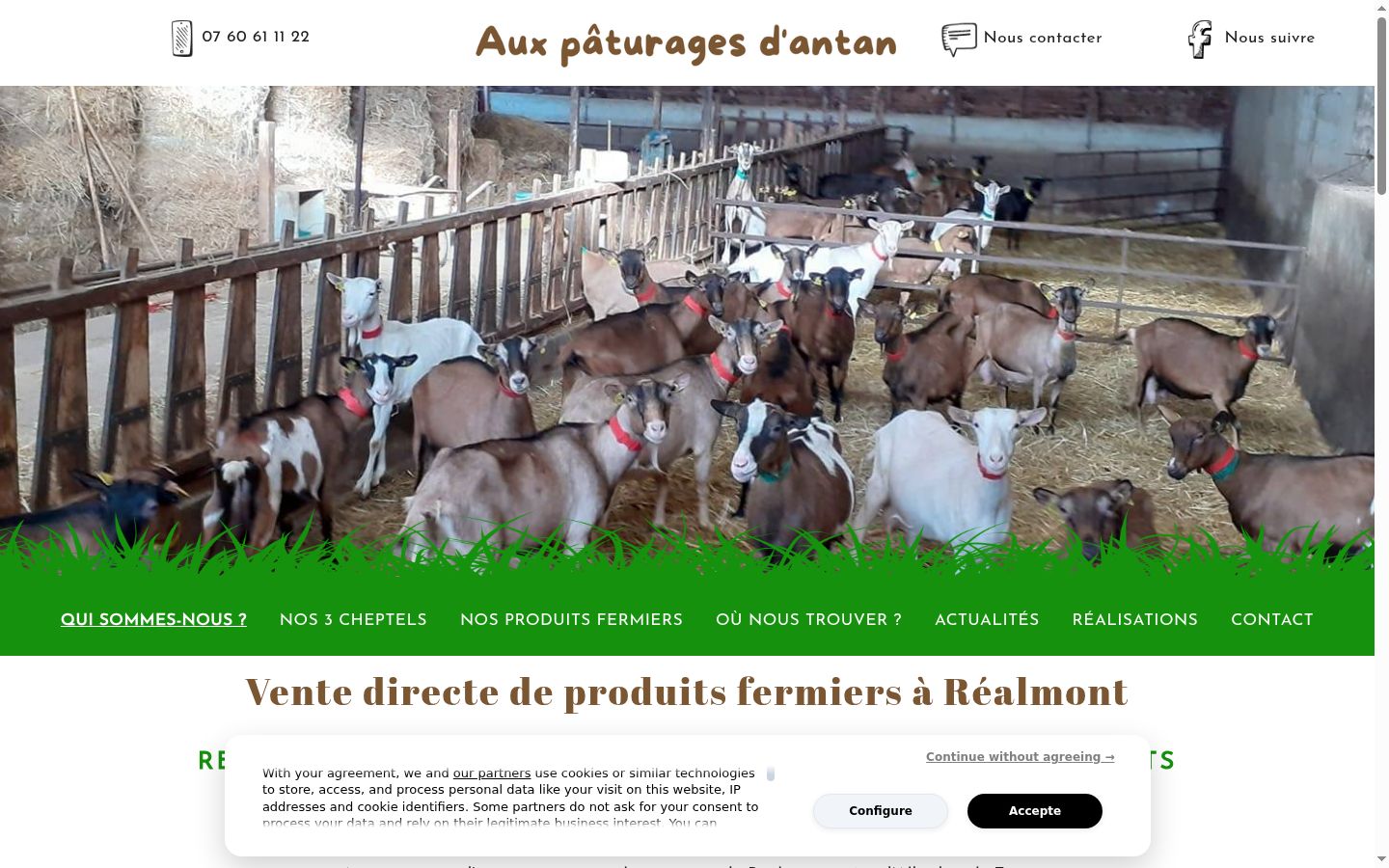 Screenshot tal-banner tal-kunsens muri qabel kwalunkwe interazzjoni