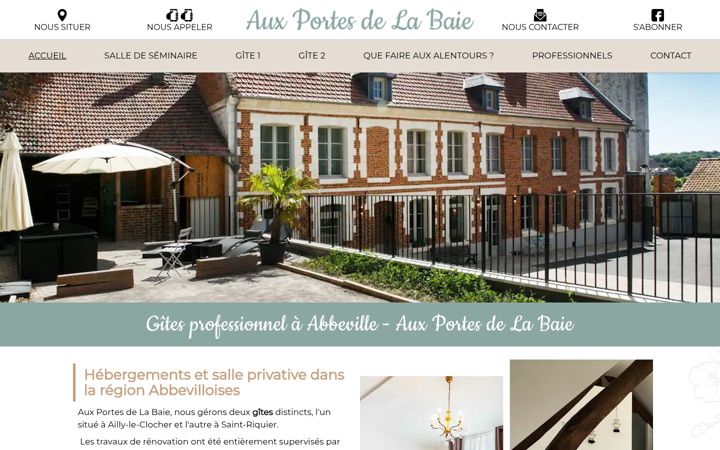 Screenshot of aux-portes-de-la-baie.fr