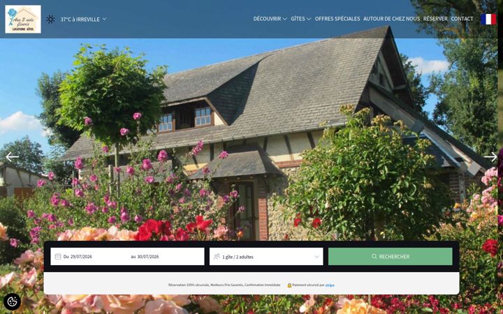 Screenshot of aux3nidsfleuris.com