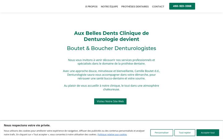 Screenshot of auxbellesdents.com