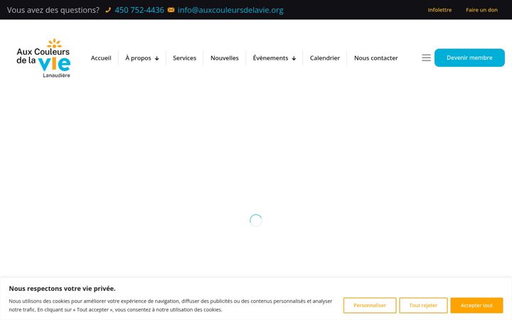 Ekraanipilt saidist auxcouleursdelavie.org