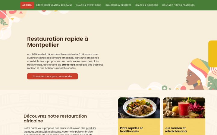 Skjámynd af auxdelicesdelagourmandise.fr