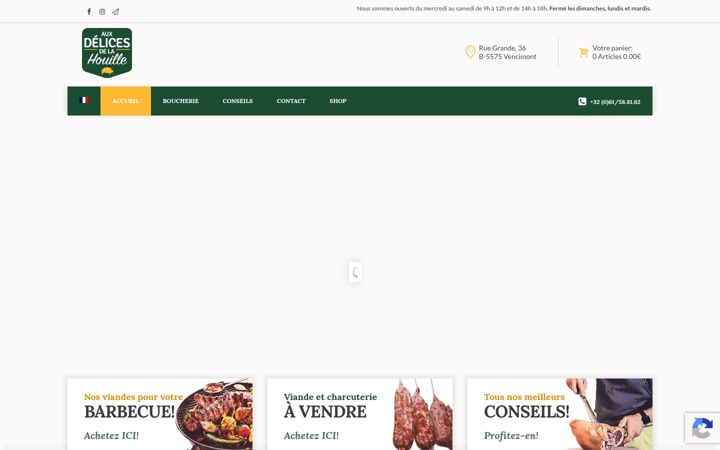 Екранна снимка на auxdelicesdelahouille.be