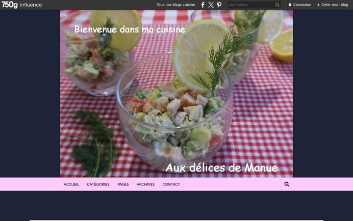 Screenshot of auxdelicesdemanue.com