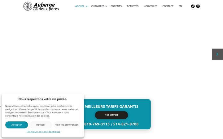 Screenshot of auxdeuxperes.com