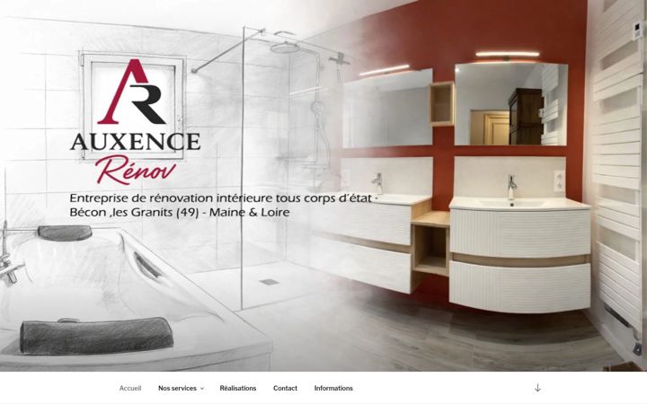 Screenshot of auxence-renov.fr