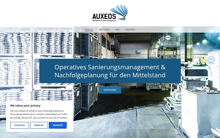 Screenshot of auxeos.com