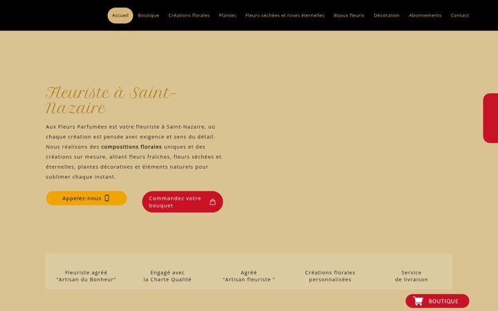 Screenshot stránky auxfleursparfumees.fr