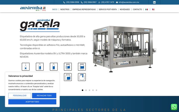 Screenshot of auxiemba.com.mx