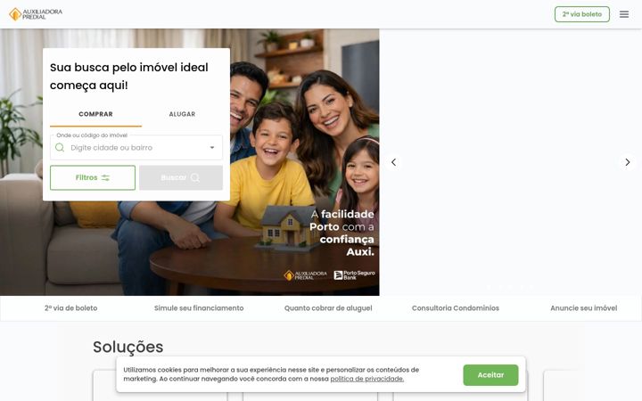 Screenshot of auxiliadorapredial.com.br