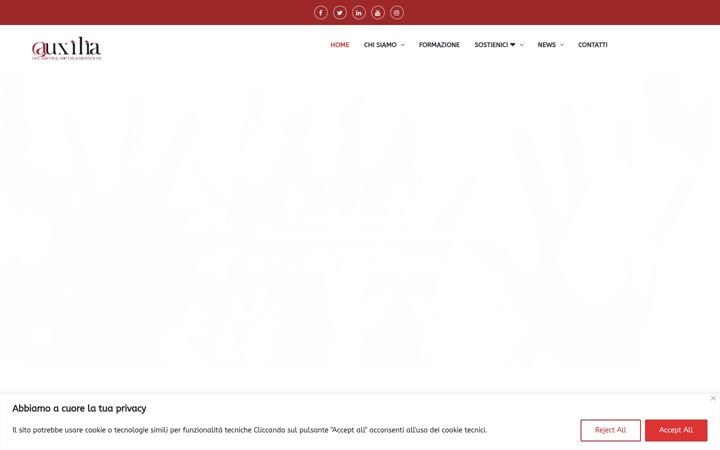 Screenshot of auxiliafoundation.org