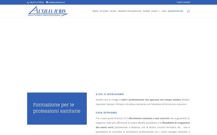 Captura de pantalla de auxiliaiuris.it