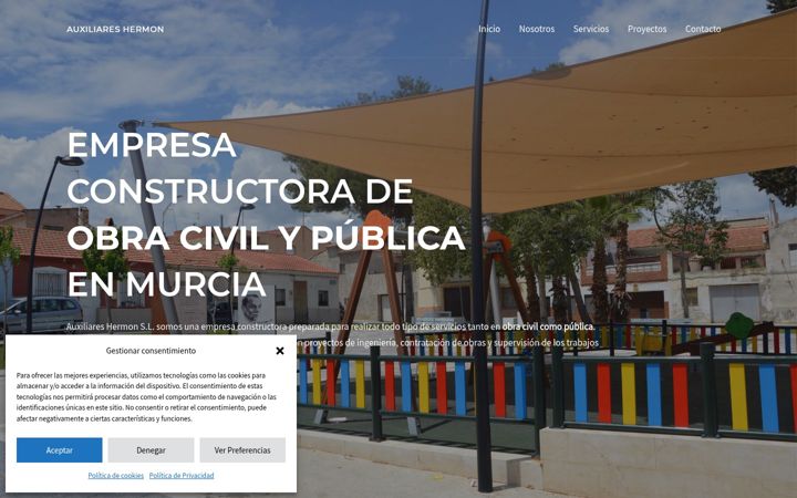 Screenshot of auxiliareshermon.es