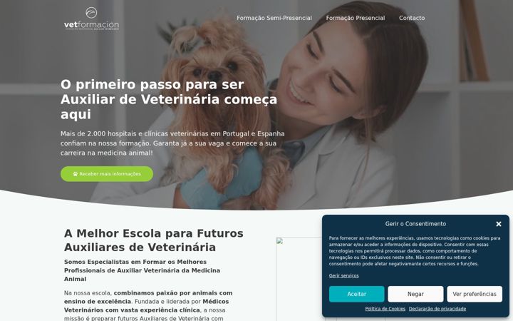 Screenshot of auxiliarveterinaria.pt