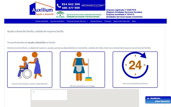 Screenshot di auxilium-sevilla.es