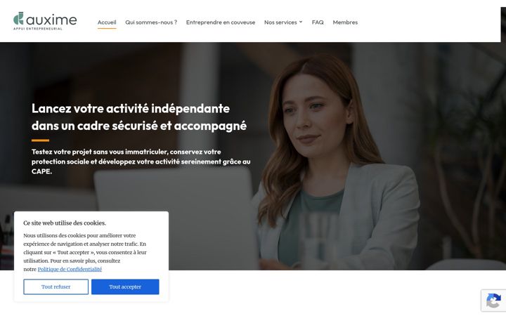 Screenshot of auxime.net