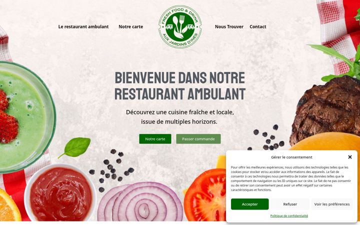 Screenshot of auxjardinsdines.fr